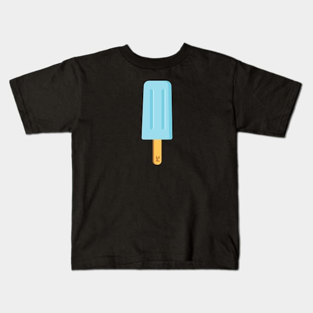 Baby blue ice lolly Kids T-Shirt by MickeyEdwards